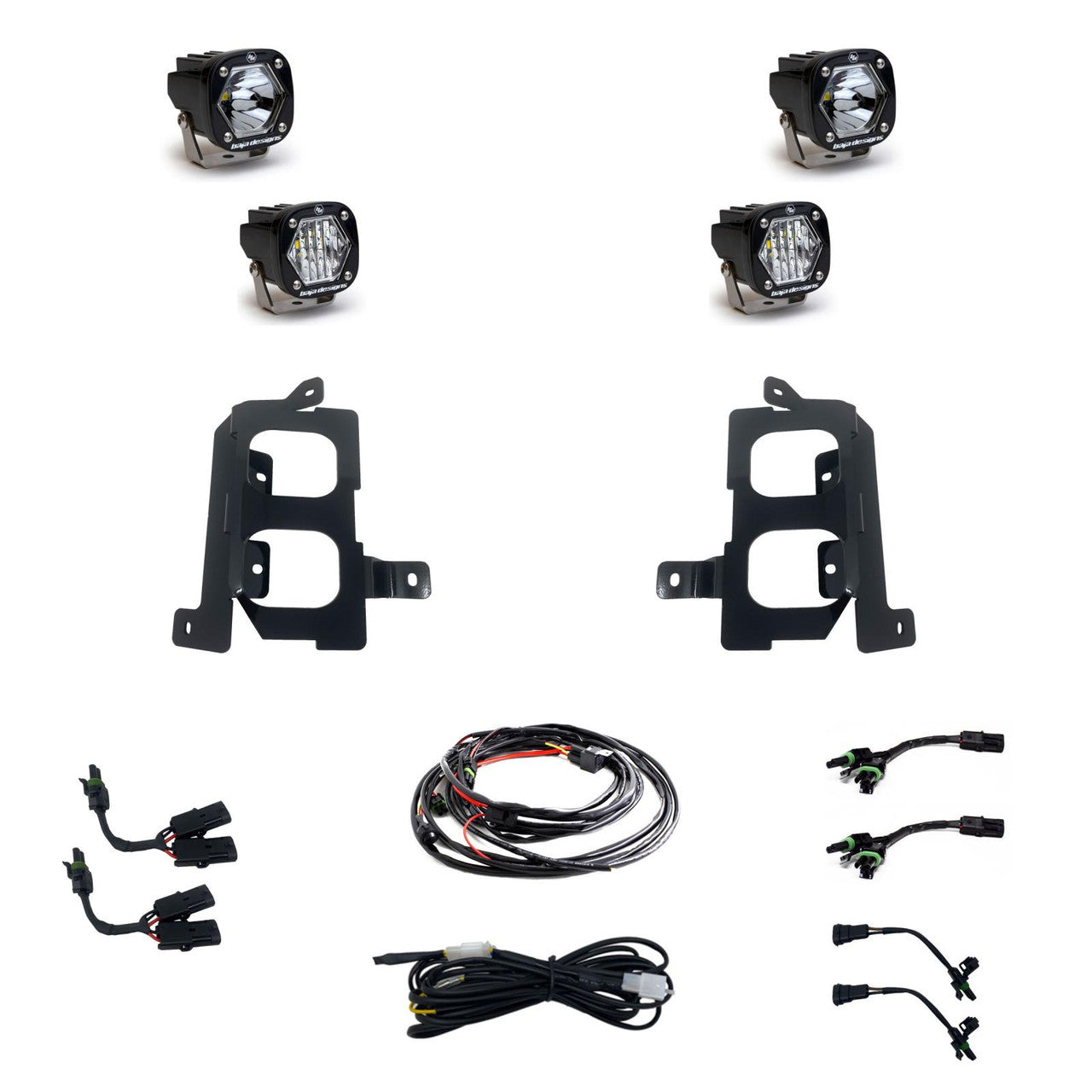 BAJA DESIGNS | GMC Sierra 3500HD & 2500HD 2020-2022 S1 Dual Fog Pocket Light Kit