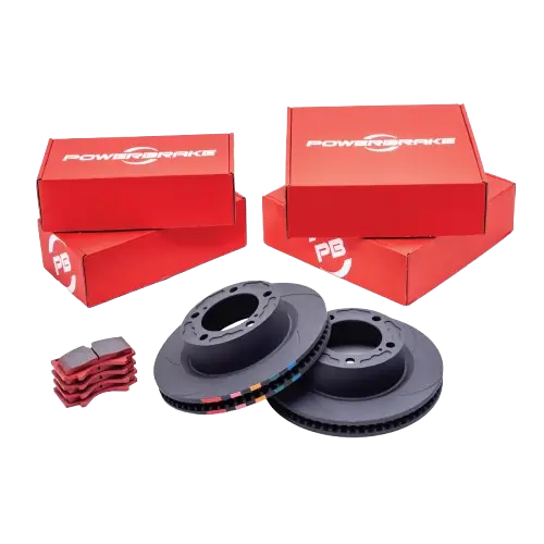 POWERBRAKE | 4Runner 5th Gen (2010 - Present) Front D-Line Rotor & Pad Kits (DT1003)
