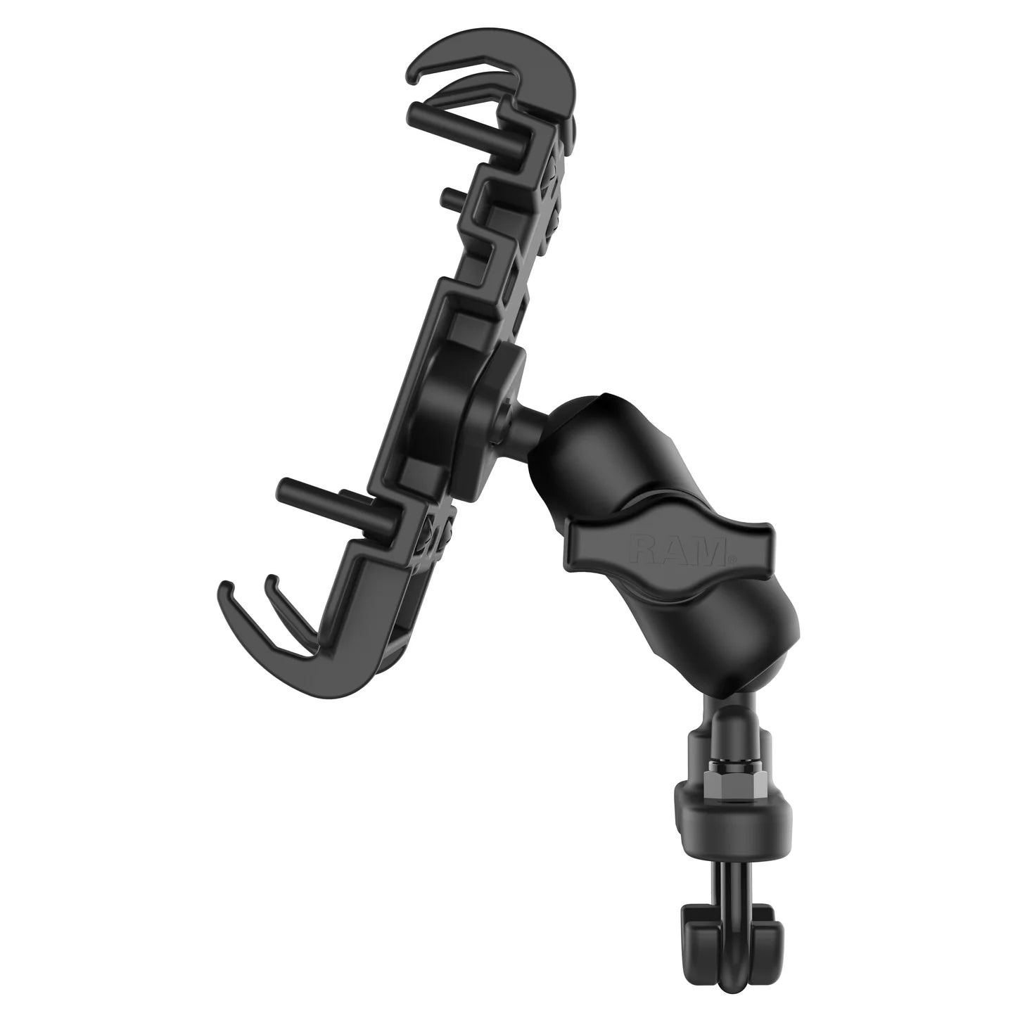 RAM MOUNTS | RAM Quick-Grip Phone Mount with Handlebar U-Bolt Base - Short