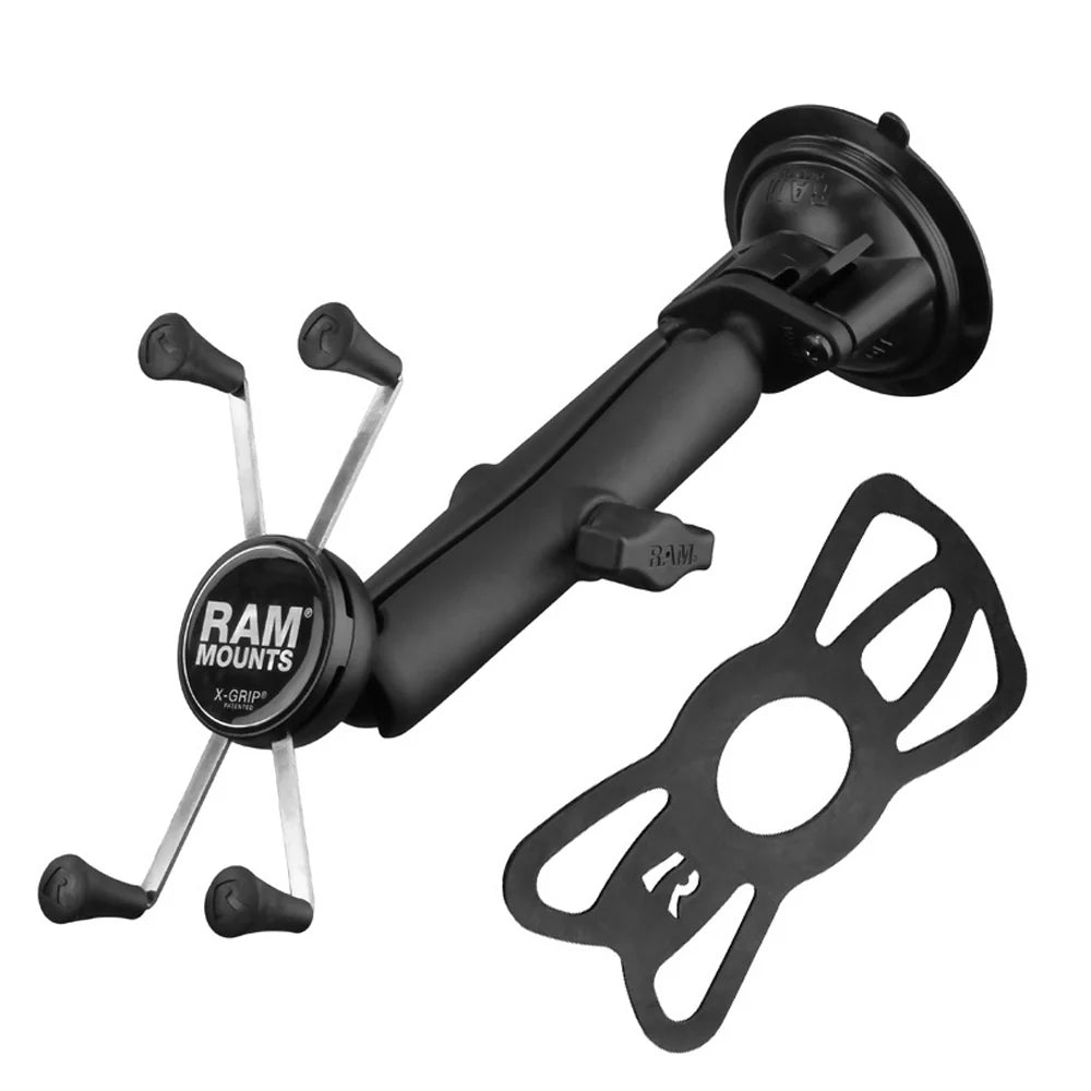 RAM MOUNTS | RAM X-Grip Large Phone Mount with Twist-Lock Suction Cup - Long