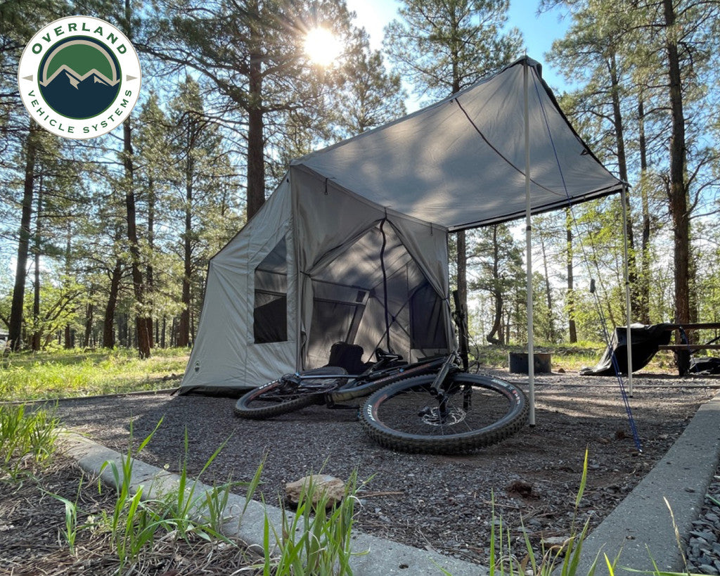 OVERLAND VEHICLE SYSTEMS | Portable Safari Tent Quick Deploying Gray Ground Tent (18252520)