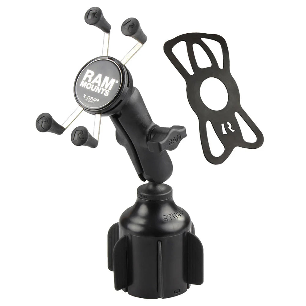 RAM MOUNTS | RAM X-Grip Phone Mount with RAM Stubby Cup Holder Base