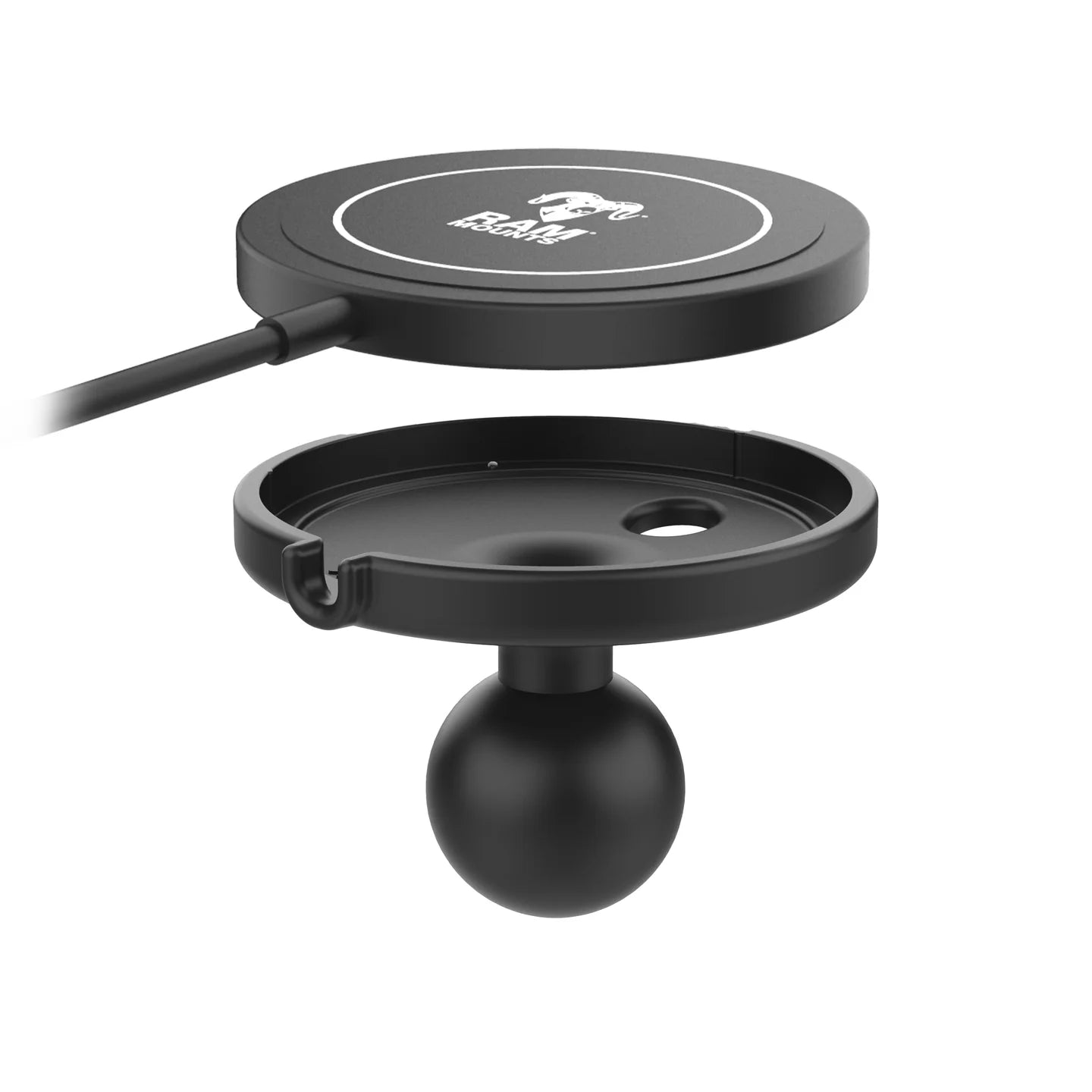 RAM MOUNTS | RAM Ball Adapter with RAM Qi2 15W Wireless Charger