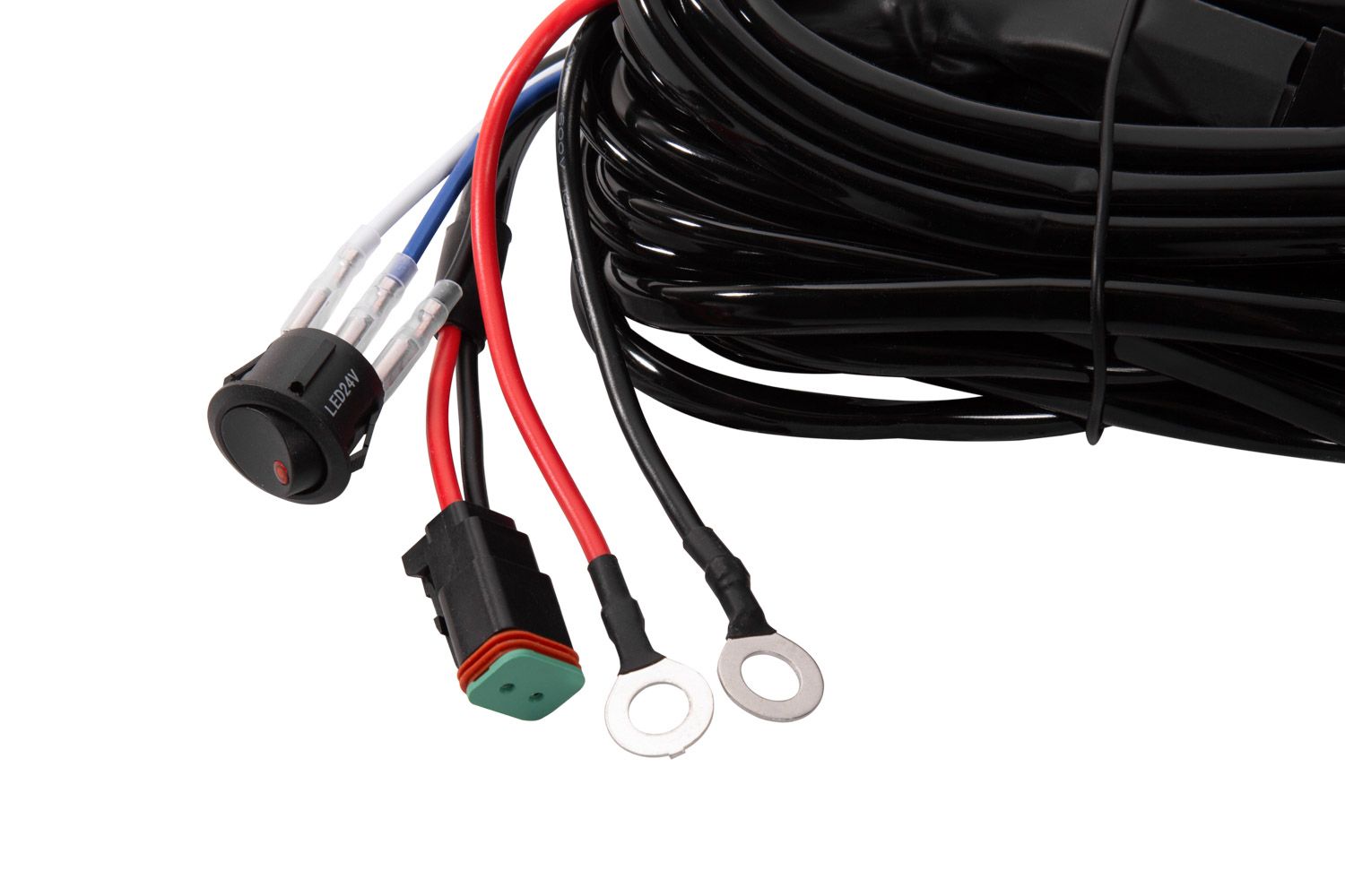 DIODE DYNAMICS | Heavy Duty Single Output 2-Pin Offroad Wiring Harness (DD4031)