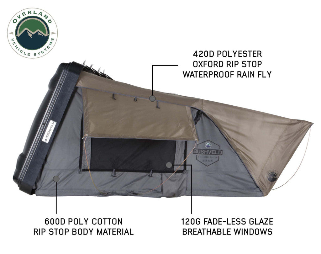 OVERLAND VEHICLE SYSTEMS | Bushveld Hard Shell Roof Top Tent (18089901)