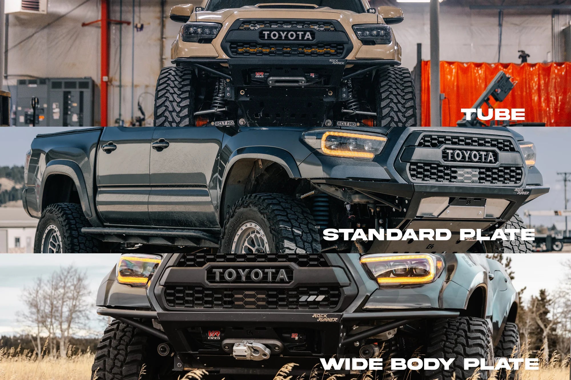 C4 FABRICATION | Tacoma 3rd Gen 2016-2023 Rock Runner Front Bumper With Low Bar