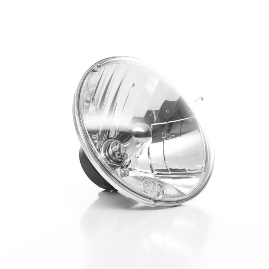 KC HILITES | 7" H4 DOT Halogen Headlight - Driving Beam - Single - Universal / 97-06 Jeep TJ (4230)