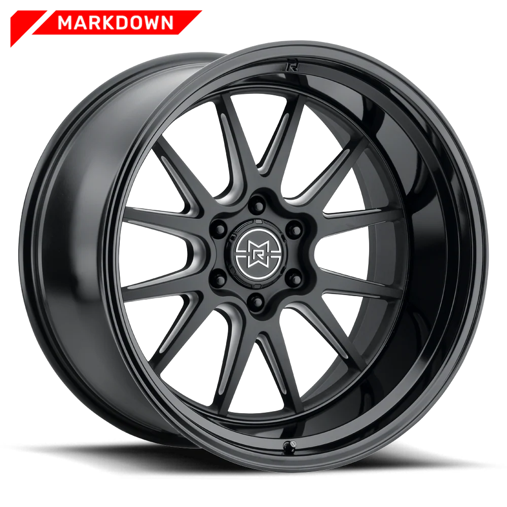METHOD RACE WHEELS | 802 Markdown Double Black Milled Single Raised Wheel (MR80229016512N)