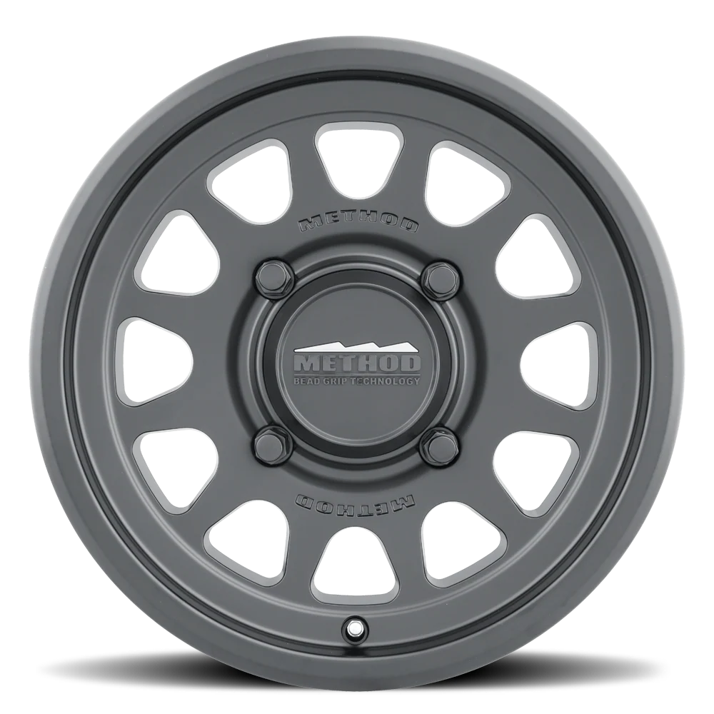METHOD RACE WHEELS | 414 UTV Bead Grip Matte Black Single Wheel (MR41457012543)