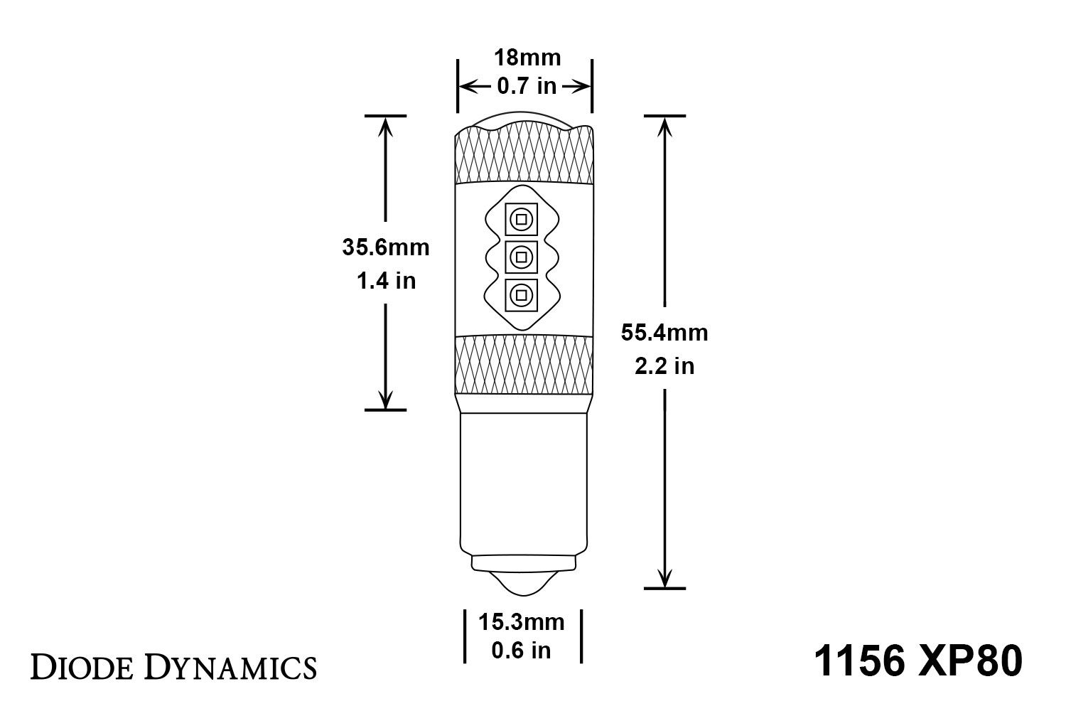 DIODE DYNAMICS | 1156 XP80 Turn Signal LED Bulbs