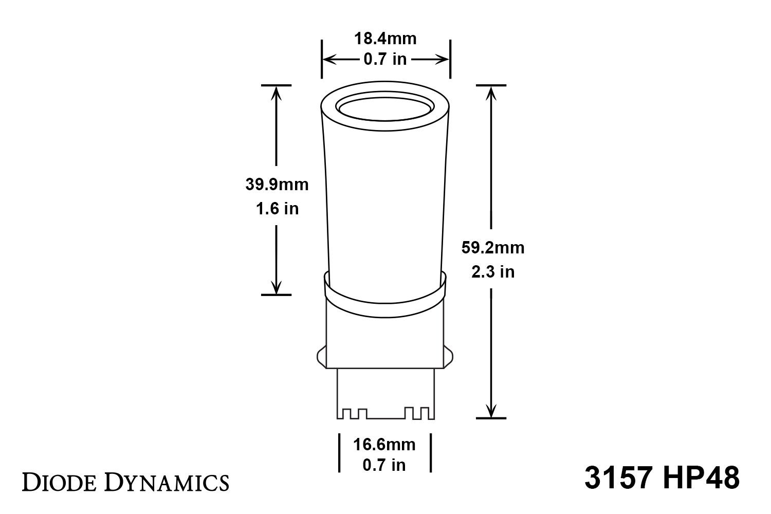 DIODE DYNAMICS | 3156/3157 HP48 Backup LED Bulbs