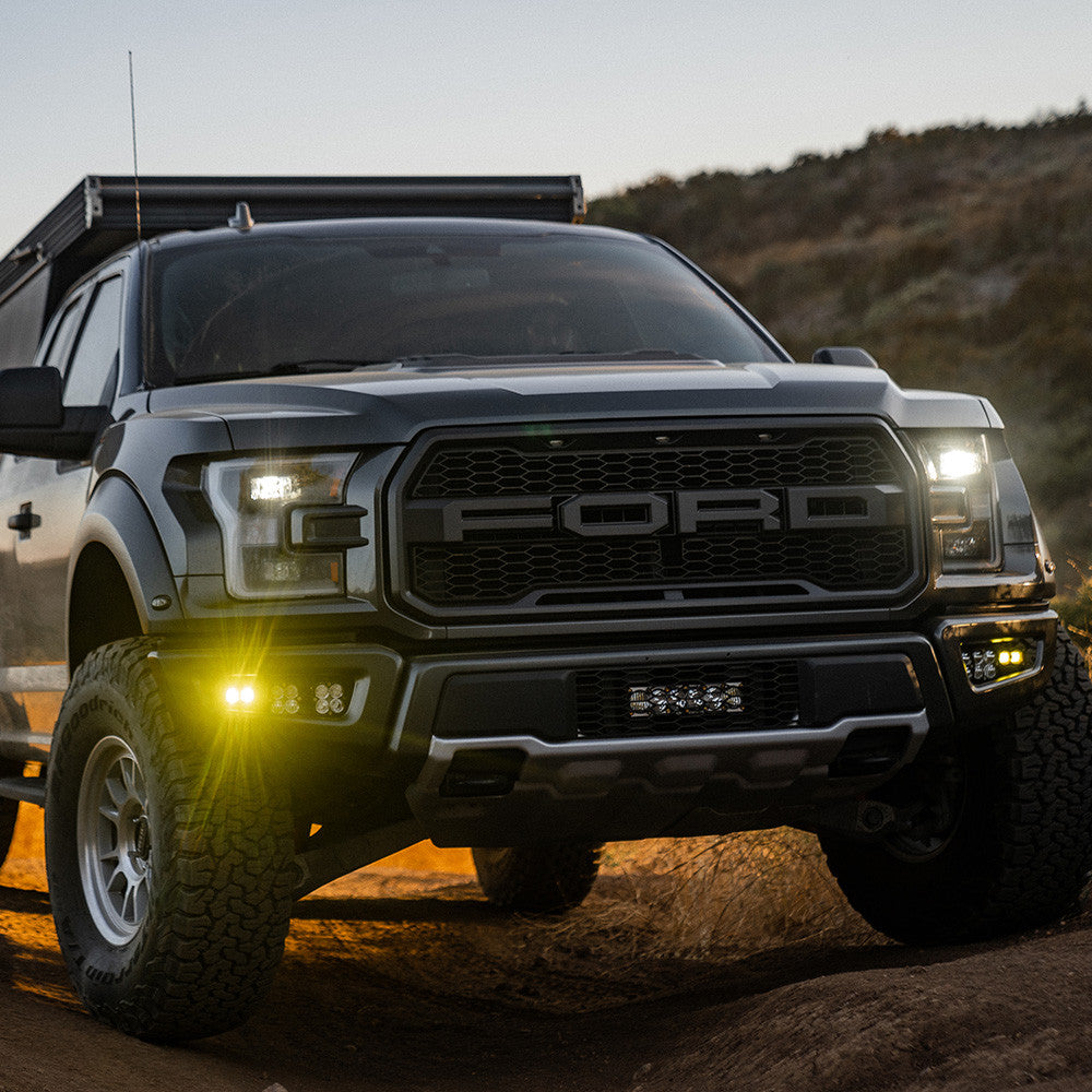 BAJA DESIGNS | Ford F-150 Raptor 2017-20 Squadron/S2 SAE “Sportsman” Fog Pocket Light Kit