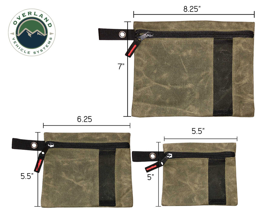 OVERLAND VEHICLE SYSTEMS | Small Bag Set of 3 #12 Waxed Canvas (SKU:21069941)