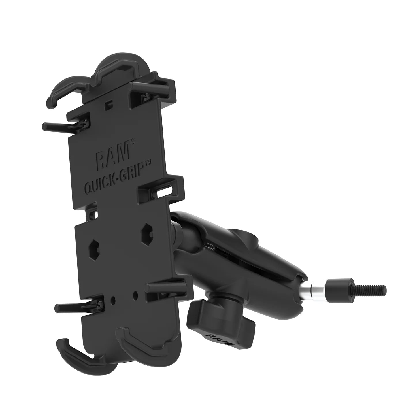 RAM MOUNTS | RAM Quick-Grip XL Phone Mount with Grab Handle & A-Pillar M6 Bolt Base