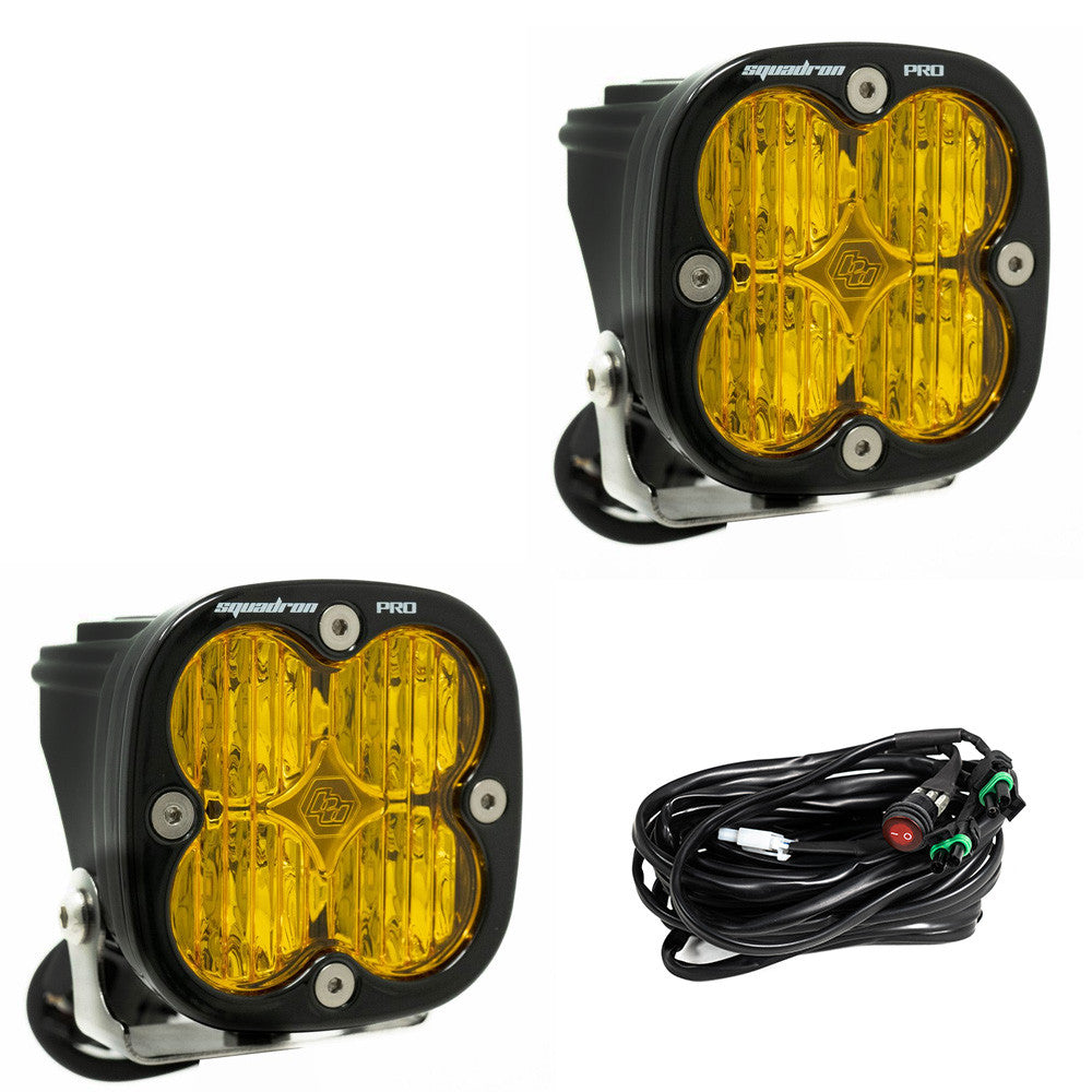 BAJA DESIGNS | Squadron Pro Black LED Auxiliary Light Pod Pair Universal