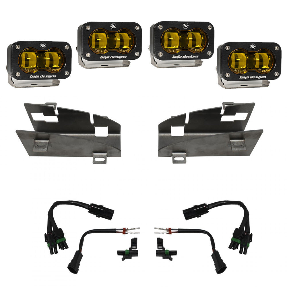 BAJA DESIGNS | RAM 1500 Rebel 2019-2024 & 1500 TRX 2021-2024 Dual S2 SAE Fog Pocket Light Kit