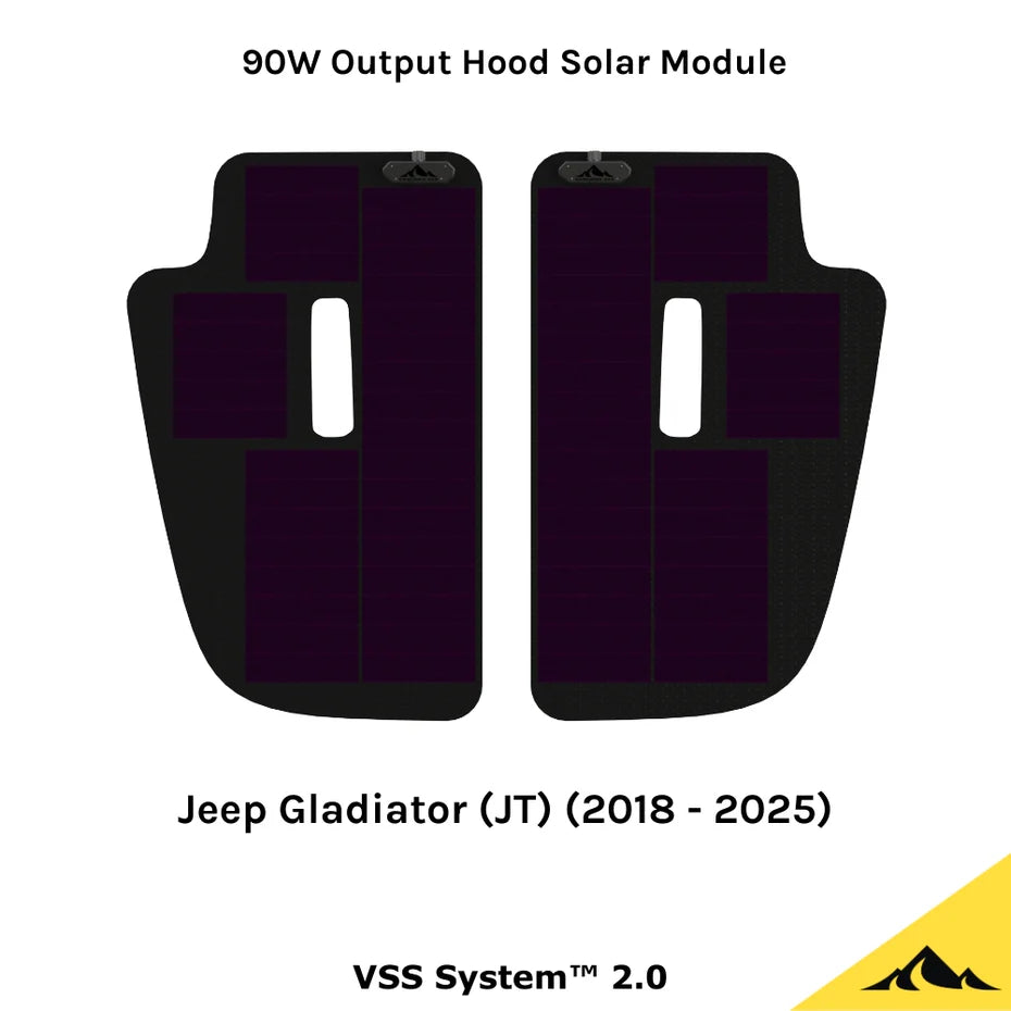 CASCADIA 4X4 | Jeep Gladiator JT (2018-2025) Hood Solar Panel VSS System 2.0