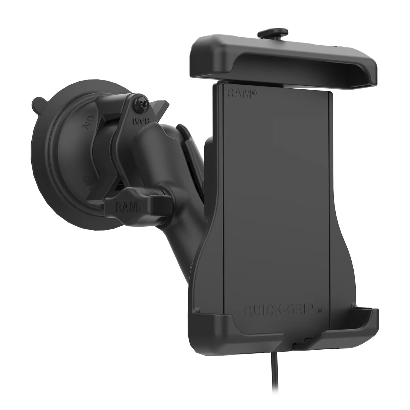 RAM MOUNTS | RAM Quick-Grip Suction Cup Mount for iPhone 12 Series + MagSafe