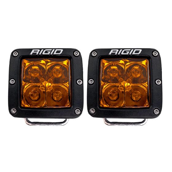 RIGID INDUSTRIES | D-Series Spot with Amber Pro Lens | Pair (20252)