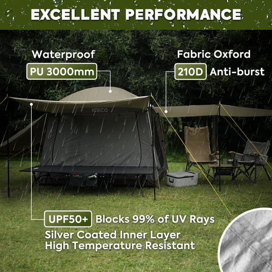 ICECO | 4 Person Double Layer Camping Tent