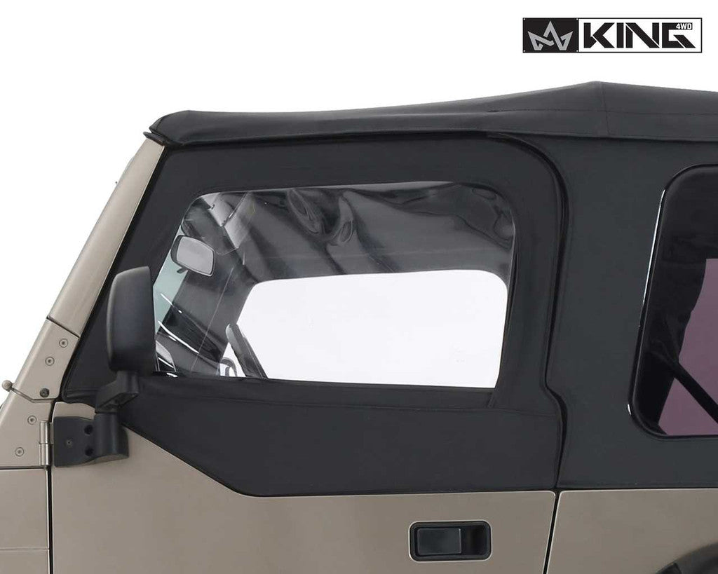 KING 4WD | Jeep Wrangler TJ 1997-2006 Premium Upper Door Skins Black Diamond Passenger & Driver Side (14019935)