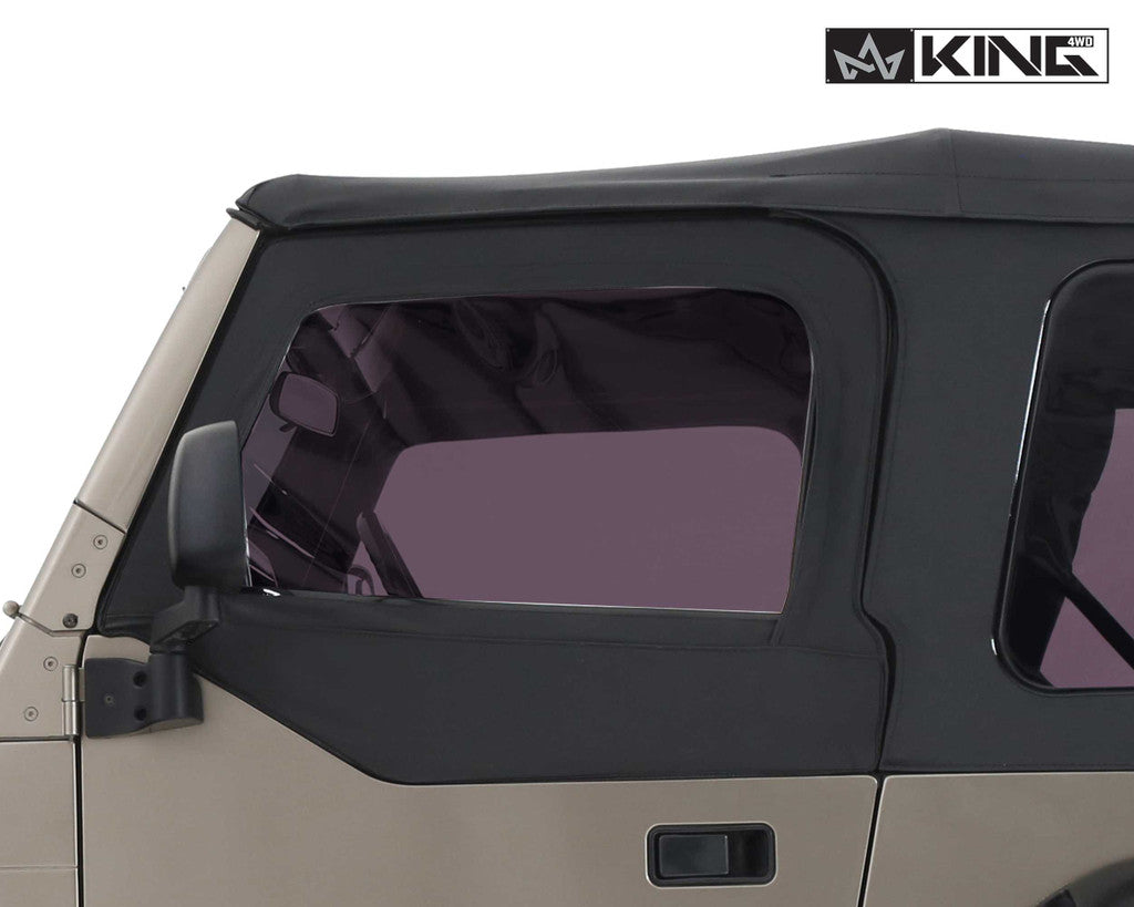 KING 4WD | Jeep Wrangler TJ 1997-2006 Premium Upper Door Skins Black Diamond Passenger & Driver Side (14019935T)