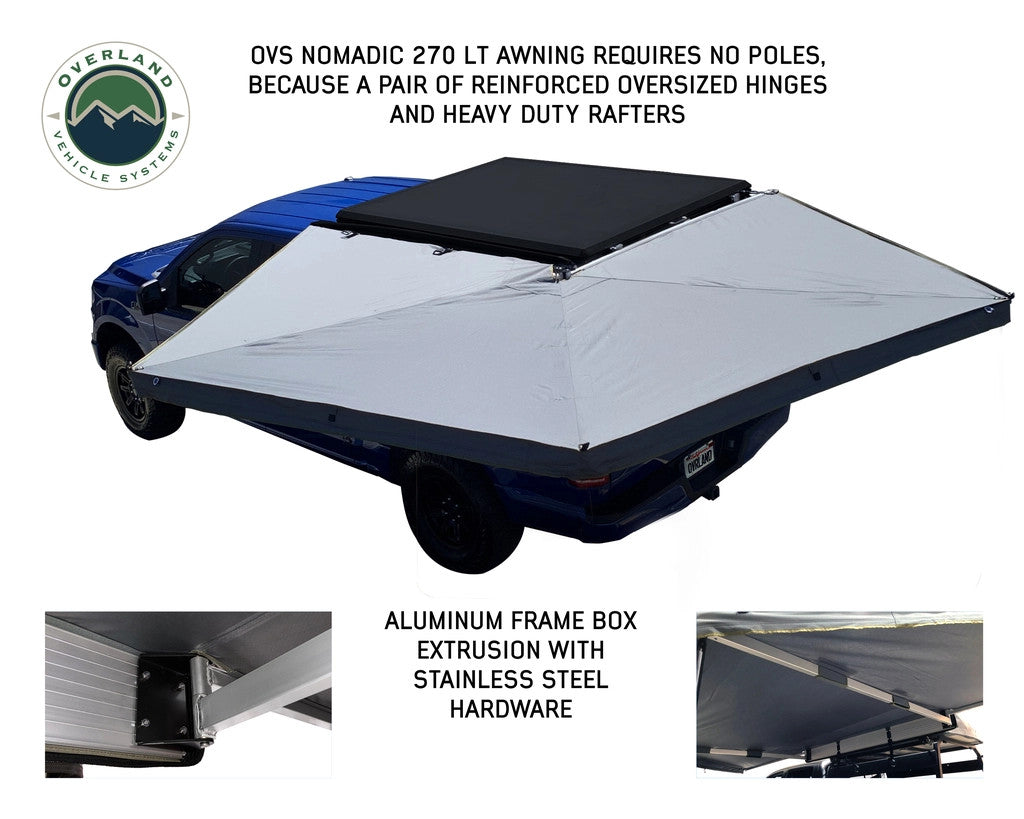 OVERLAND VEHICLE SYSTEMS | Nomadic LT 270 Awning & Wall 1, 2, & Mounting Brackets Driver Side (19579907)