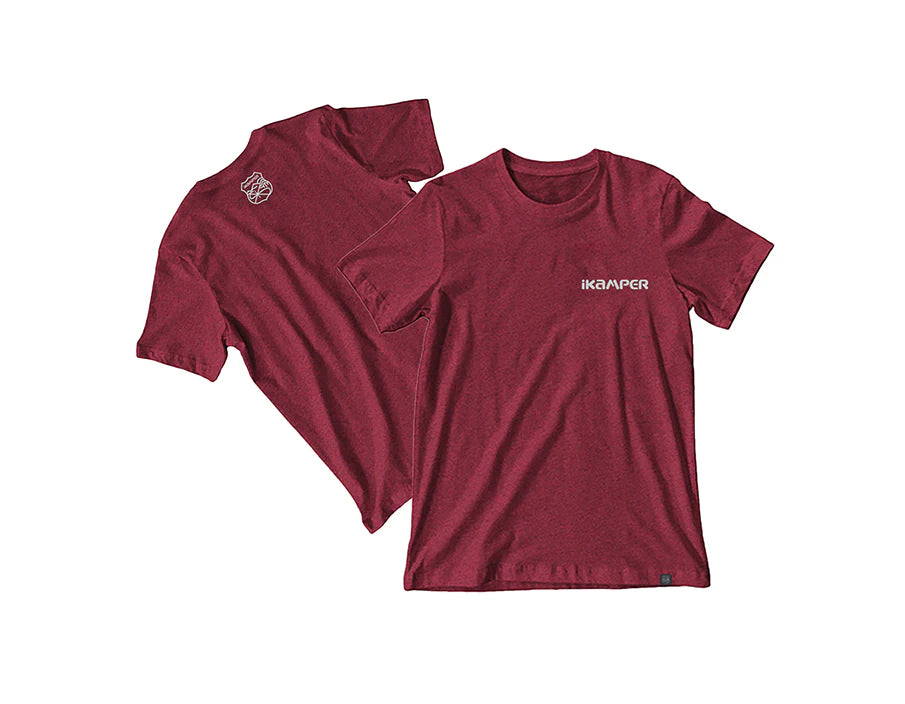 IKAMPER | Logo Tee-Burgundy