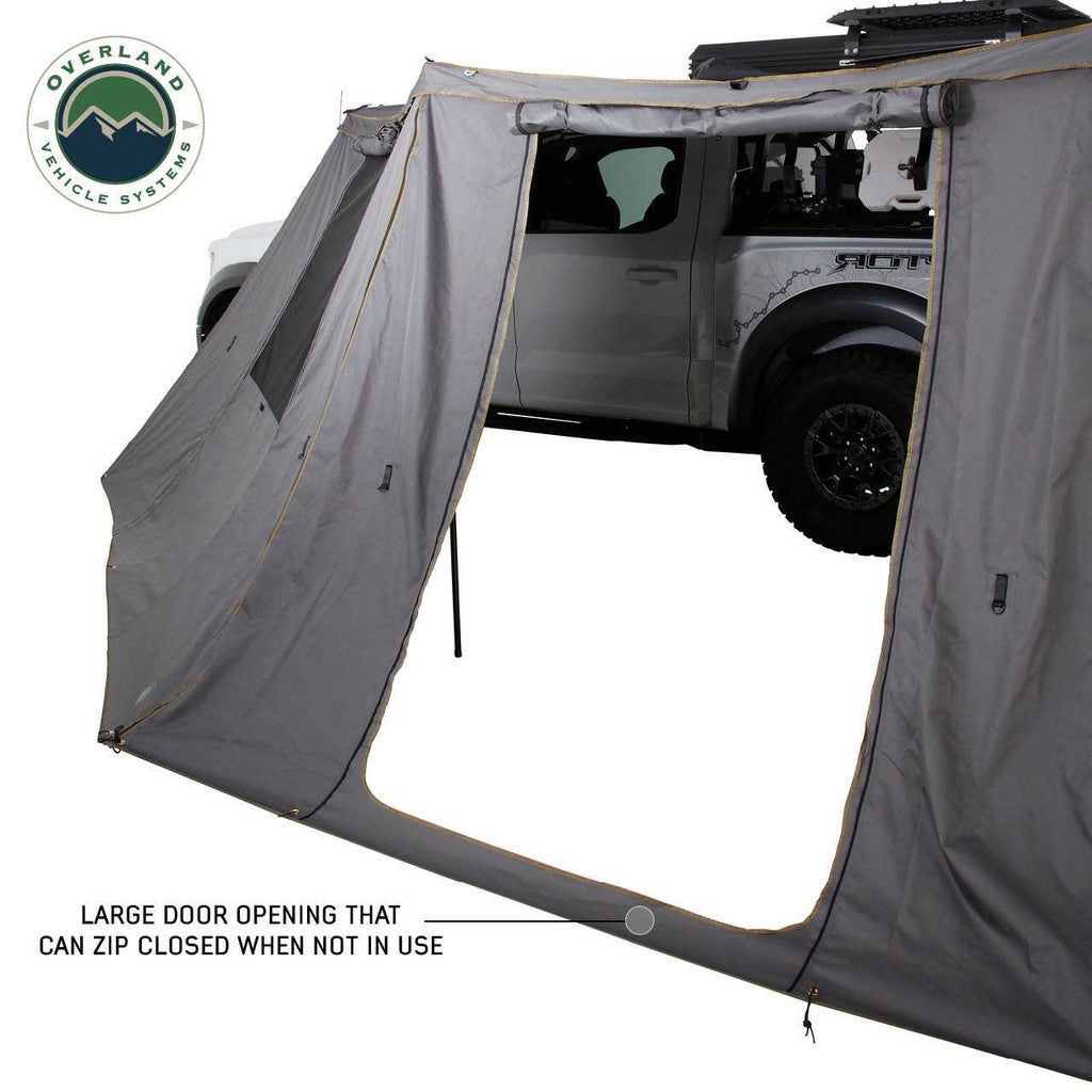 OVERLAND VEHICLE SYSTEMS | Nomadic Awning 270 for Driver Side Wall 1 With Door and Window (18099910)