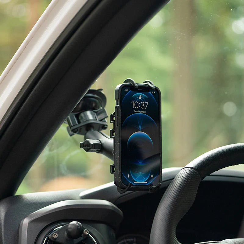 RAM MOUNTS | RAM Quick-Grip Phone Mount with RAM Twist-Lock Suction Cup Base