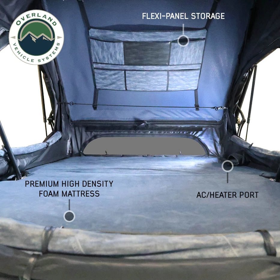 OVERLAND VEHICLE SYSTEMS | XD Atlas Cantilever ABS Hard Shell Roof Top Tent - Blue Body & Black Rainfly (18789902)