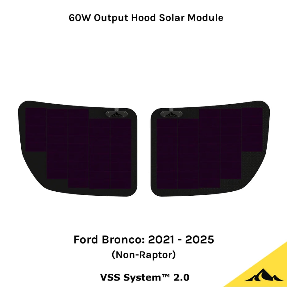 CASCADIA 4X4 | Ford Bronco (2021-2025) Hood Solar Panel VSS System 2.0