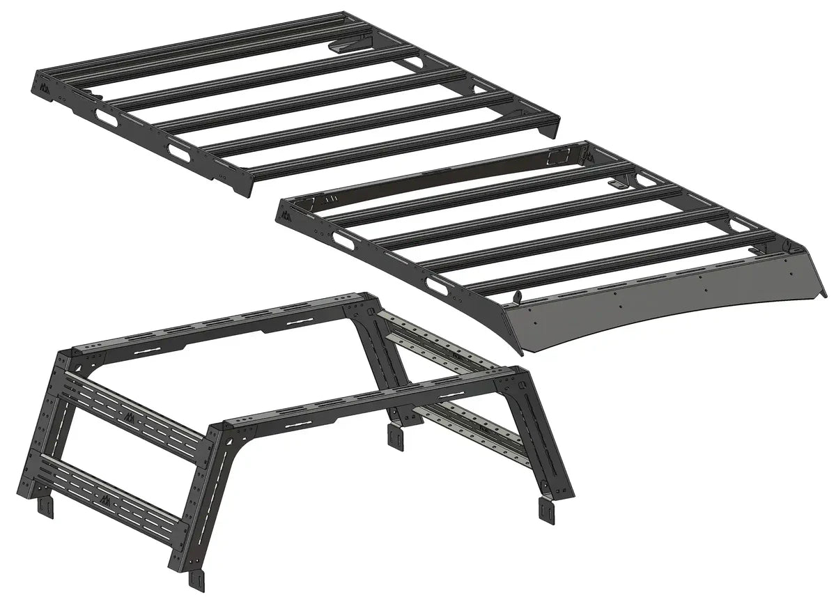 BACKWOODS ADVENTURE MODS | Tacoma 4th Gen (2024-On) Bed Rack And Roof Rack Bundle Deal (BWBU-TA05)