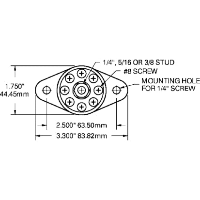 BLUE SEA SYSTEMS | Power Post Plus Cable Connector (25751)