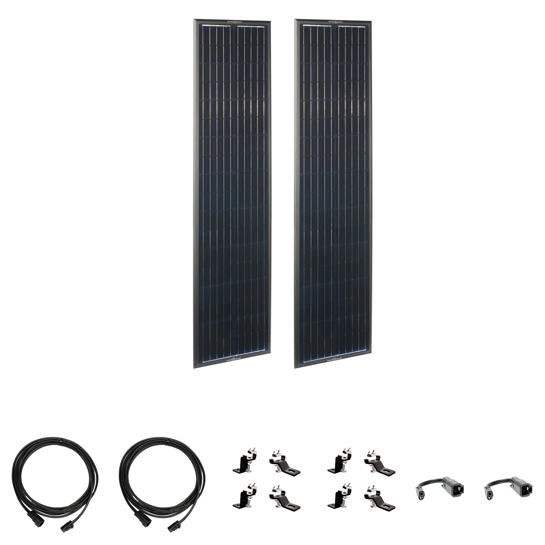 ZAMP SOLAR | Airstream Obsidian Series 180 Watt Long Solar Panel Expansion Kit (ZSK1011)