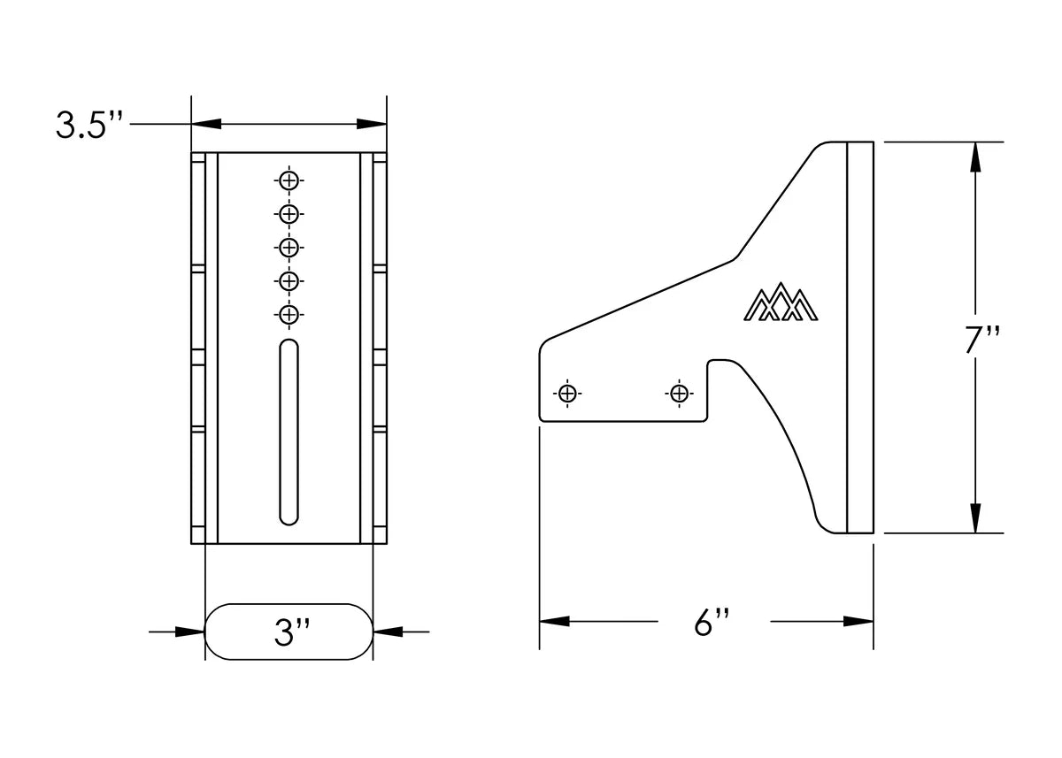 BACKWOODS ADVENTURE MODS | HD Awning Brackets for DRIFTR Roof Racks (BWAO-9720)