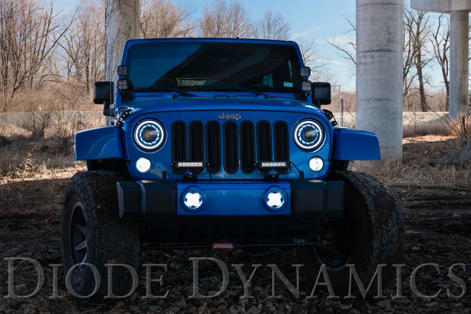 DIODE DYNAMICS | Jeep JK Wrangler 2007-2018 SS3 LED Fog Light Kit