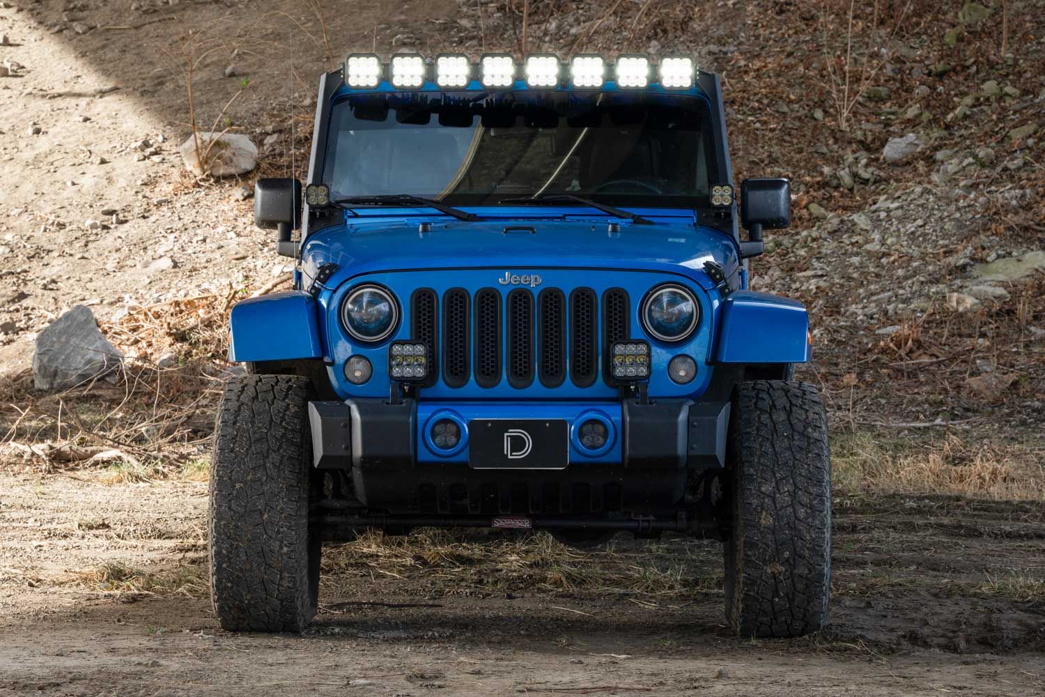 DIODE DYNAMICS | Jeep JK Wrangler 2007-2018 SS5 Windshield CrossLink Lightbar Kit