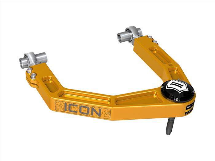 ICON VEHICLE DYNAMICS | Tacoma 4th Gen & Land Cruiser 250 Series 2024 Front Billet Upper Control Arms with Delta Joint Pro Gold Anodizing (58552GDJ)