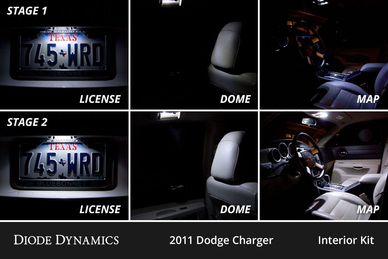 DIODE DYNAMICS | Dodge Charger 2011-2014 Interior LED Conversion Kit