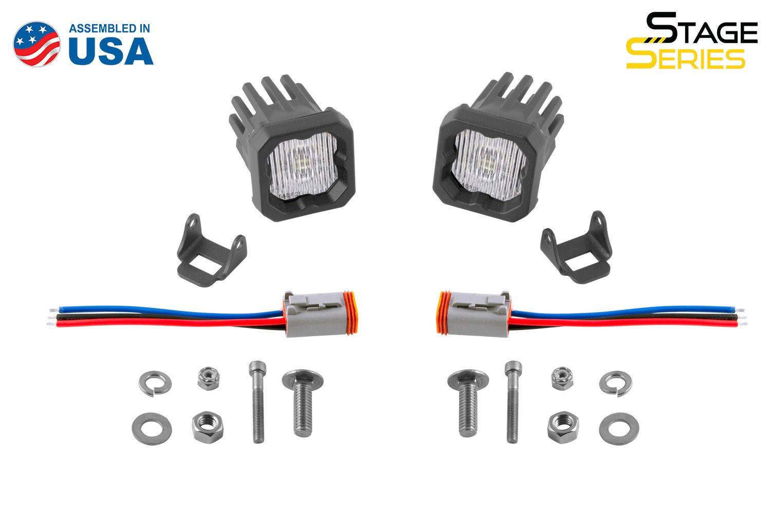 DIODE DYNAMICS | SSC1 White SAE Fog Standard LED Pod (Pair)