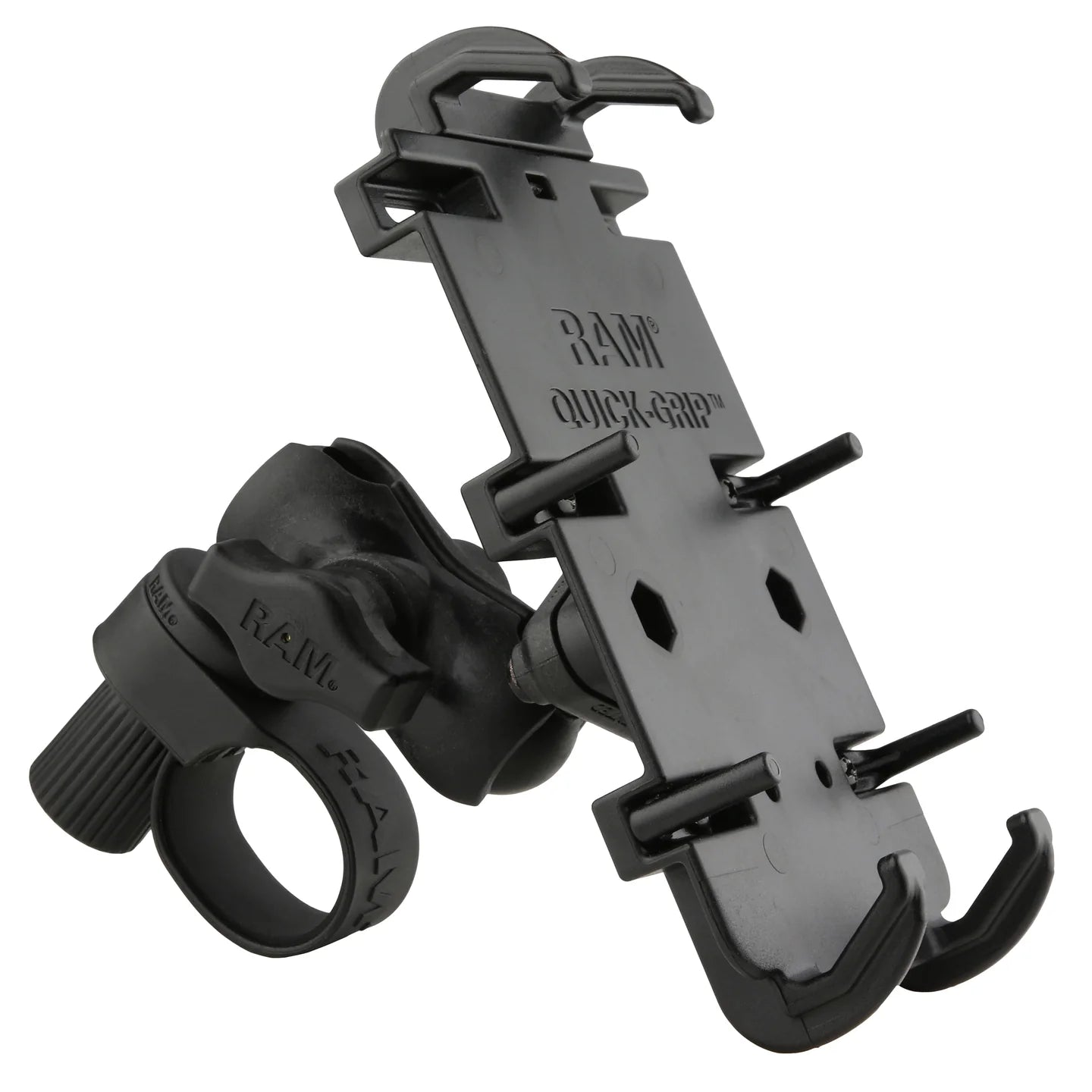 RAM MOUNTS | RAM Quick-Grip XL Phone Mount with RAM Tough-Strap Handlebar Base