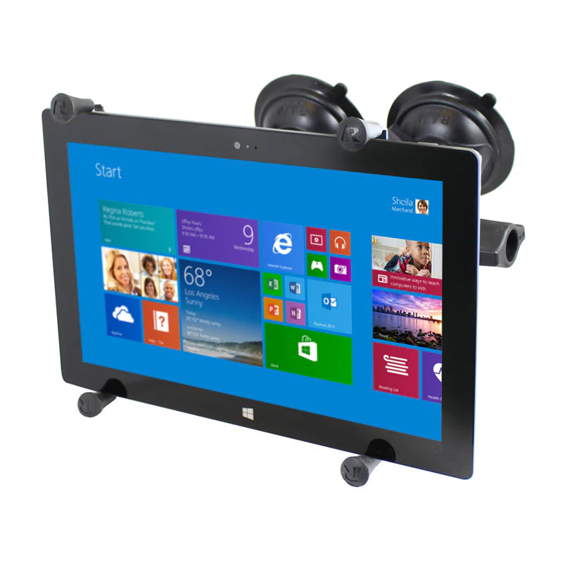 RAM MOUNTS | RAM X-Grip with Twist-Lock Dual Suction for 9"-11" Tablets - Long