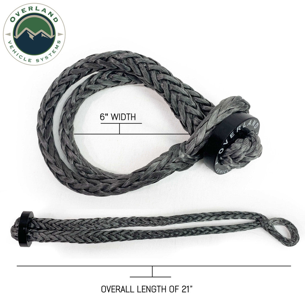 OVERLAND VEHICLE SYSTEMS | Soft Shackle 5/8" 44,500 lb. With Collar - 22" & Storage Bag (19159919)