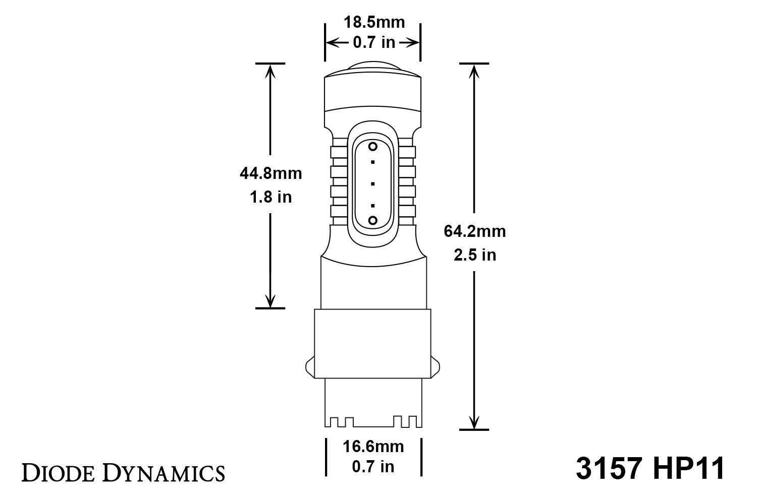 DIODE DYNAMICS | 3156/3157 HP11 Turn Signal LED Bulbs