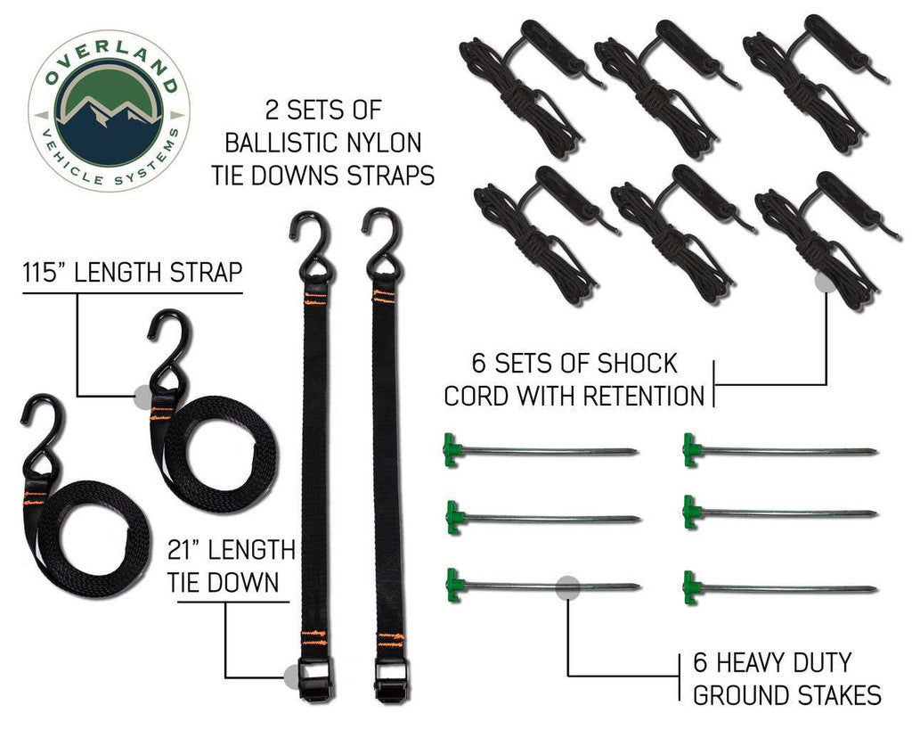 OVERLAND VEHICLE SYSTEMS | Nomadic 270 LT Awning Bracket Kit (18189909)