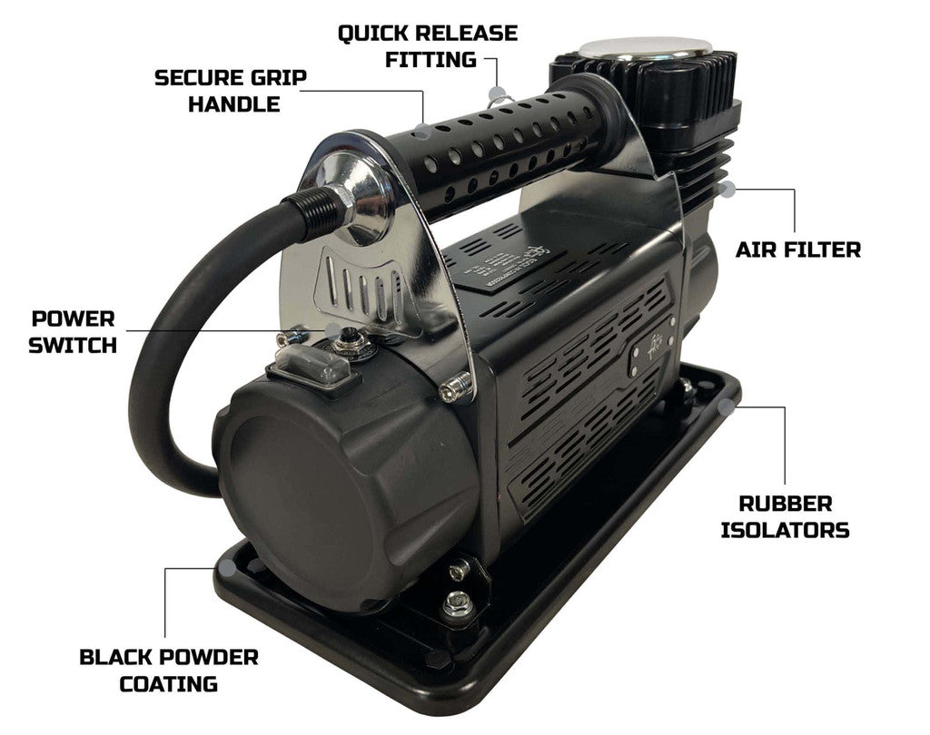 UP DOWN AIR | EGOI Air Compressor System 5.6 CFM With Storage Bag Hose & Attachments Universal (12099917)