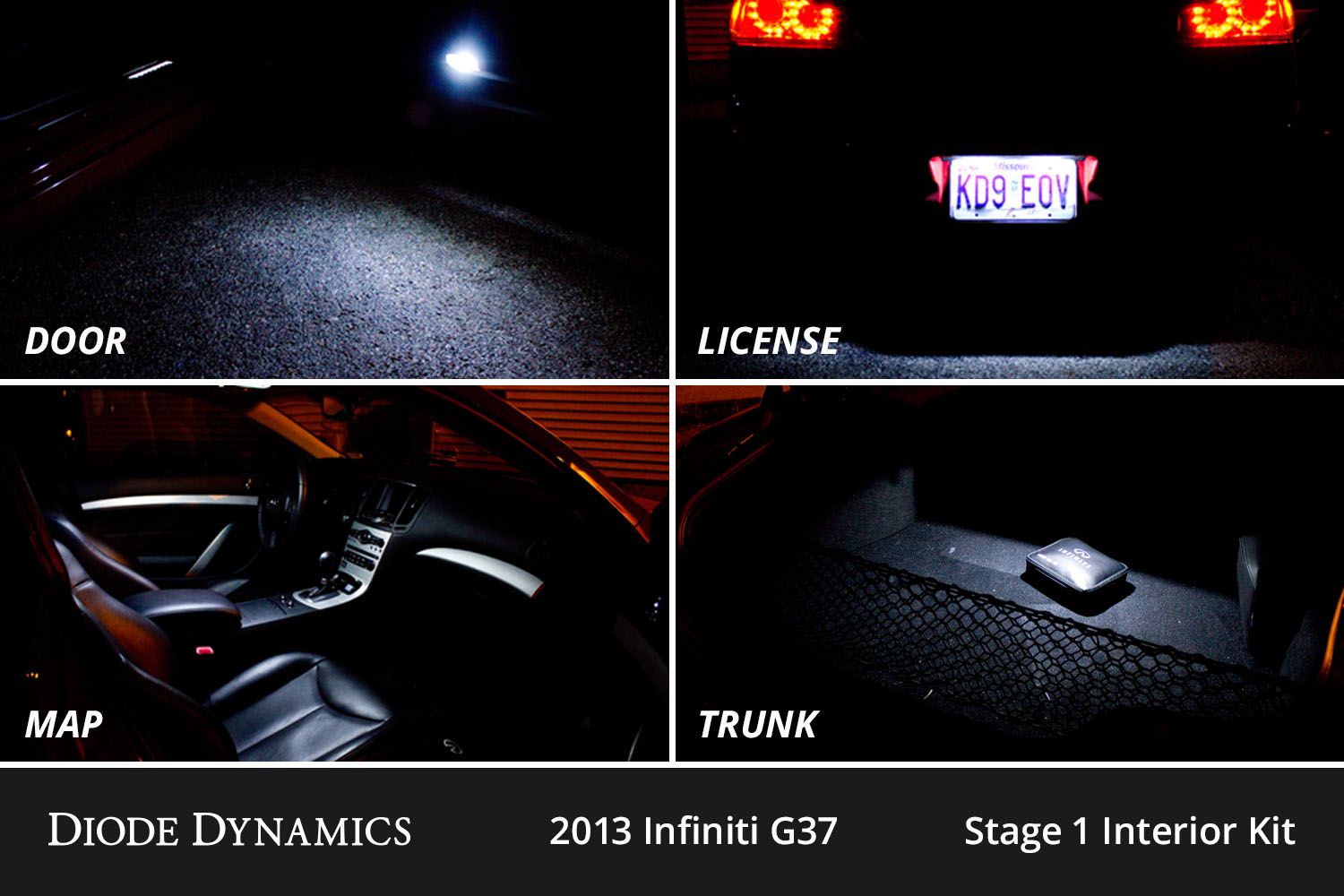 DIODE DYNAMICS | Infiniti G37 Sedan 2009-2013 Interior LED Conversion Kit