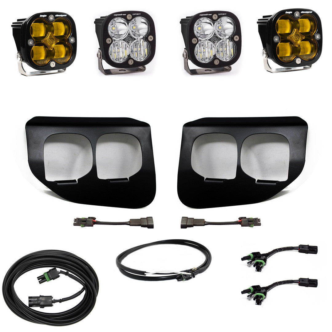 BAJA DESIGNS | Ford F-350 & 250 Super Duty 2020-2022 Squadron SAE/Sport Fog Pocket Light Kit