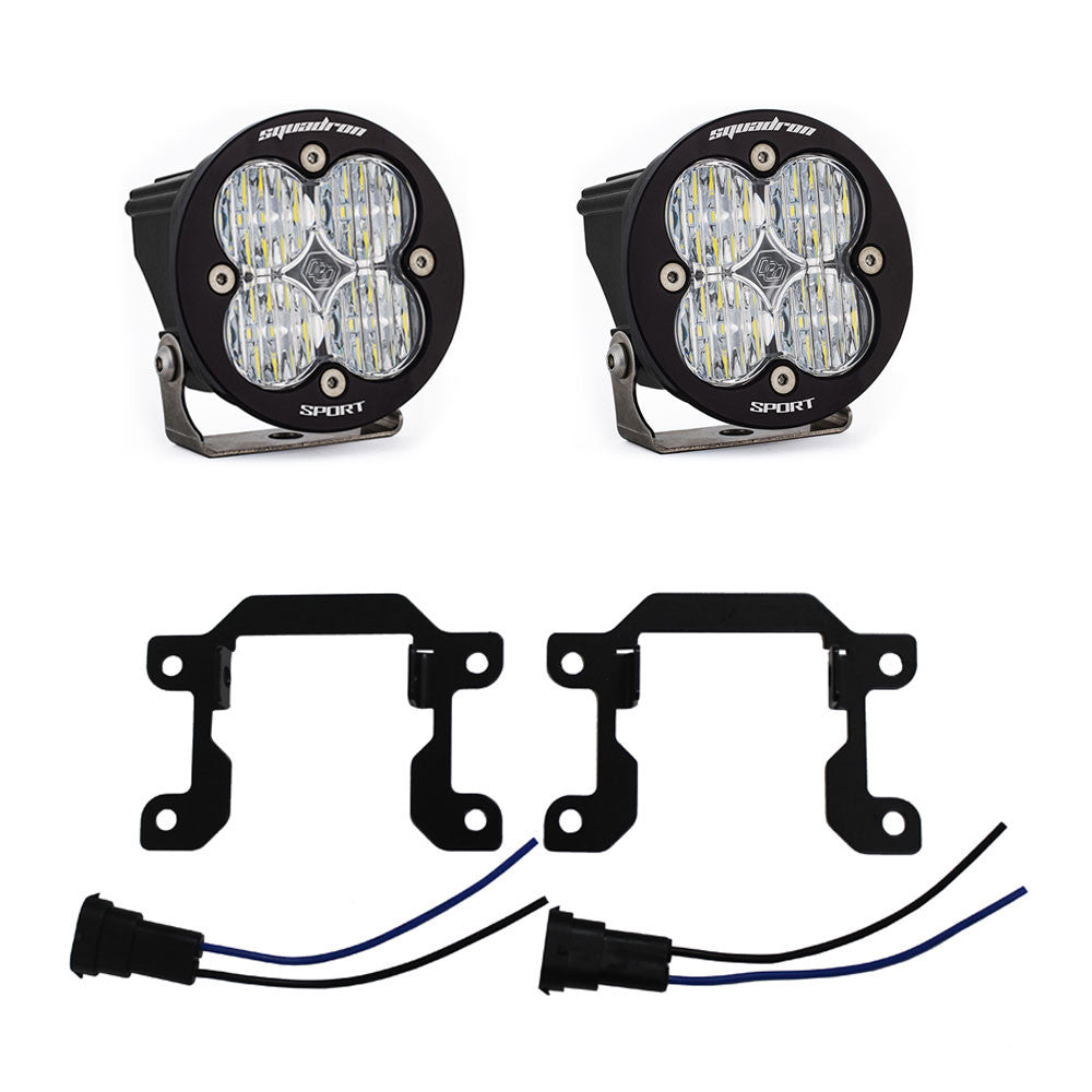 BAJA DESIGNS | RAM 3500 & 2500 2019-2024 Squadron Sport Fog Pocket Light Kit Big Horn